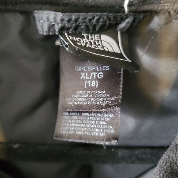 The North Face Girls 550 Down Quilted Puffer Jacket Coat Parka Size XL (18) VGC - Picture 5 of 5